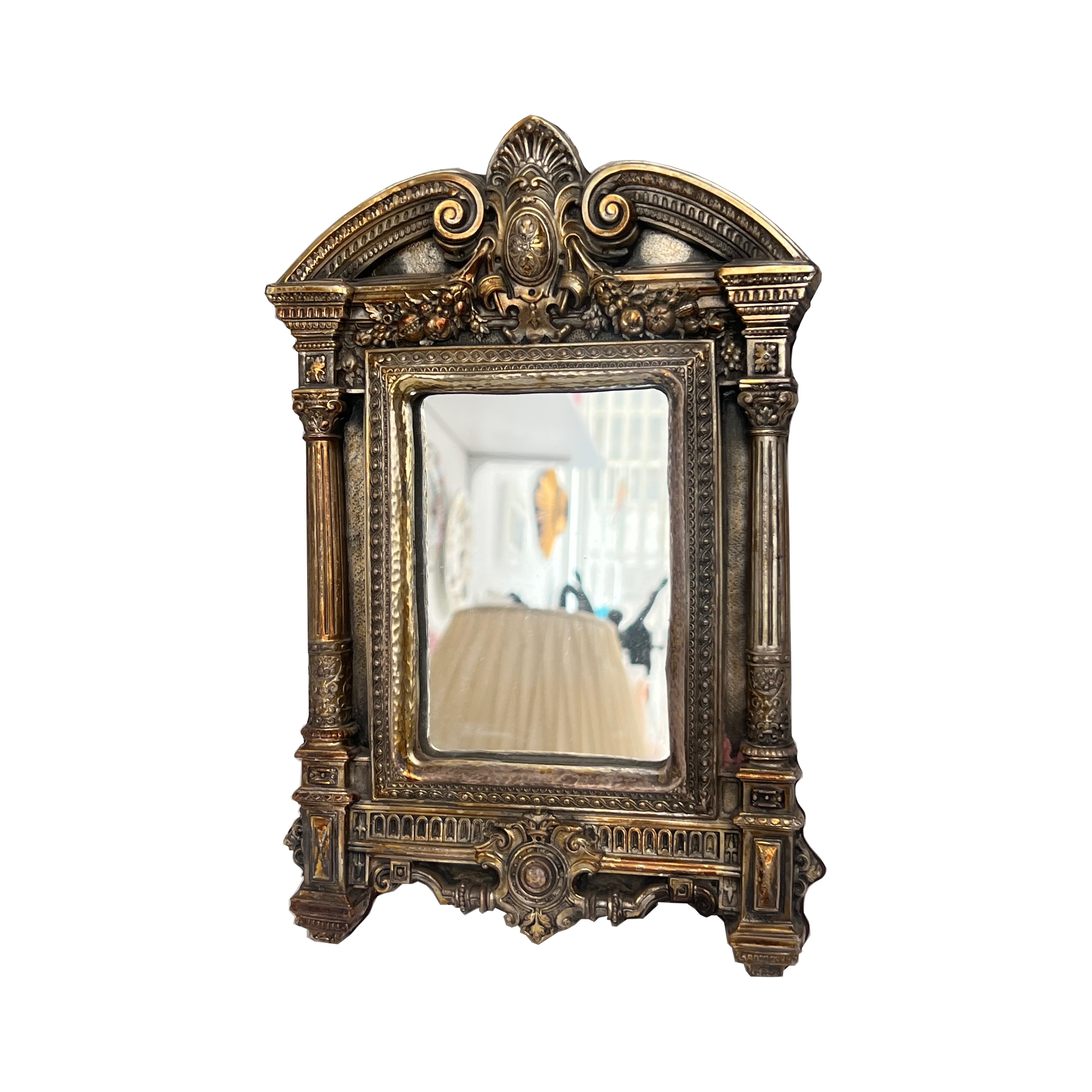 Silver Neoclassical Mirror 1950's