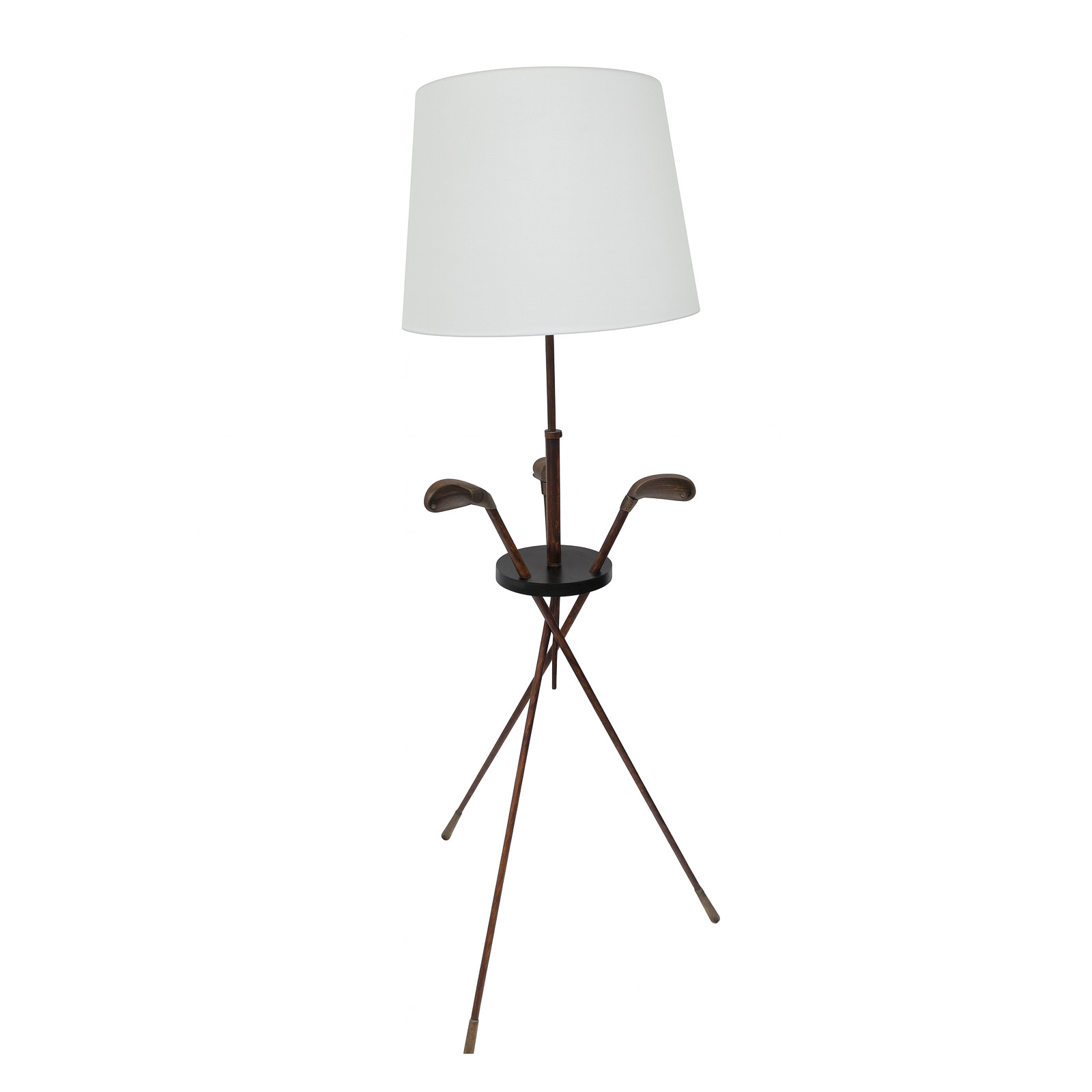 Golf Floor Lamp attributed Jacques Adnet, 1940s