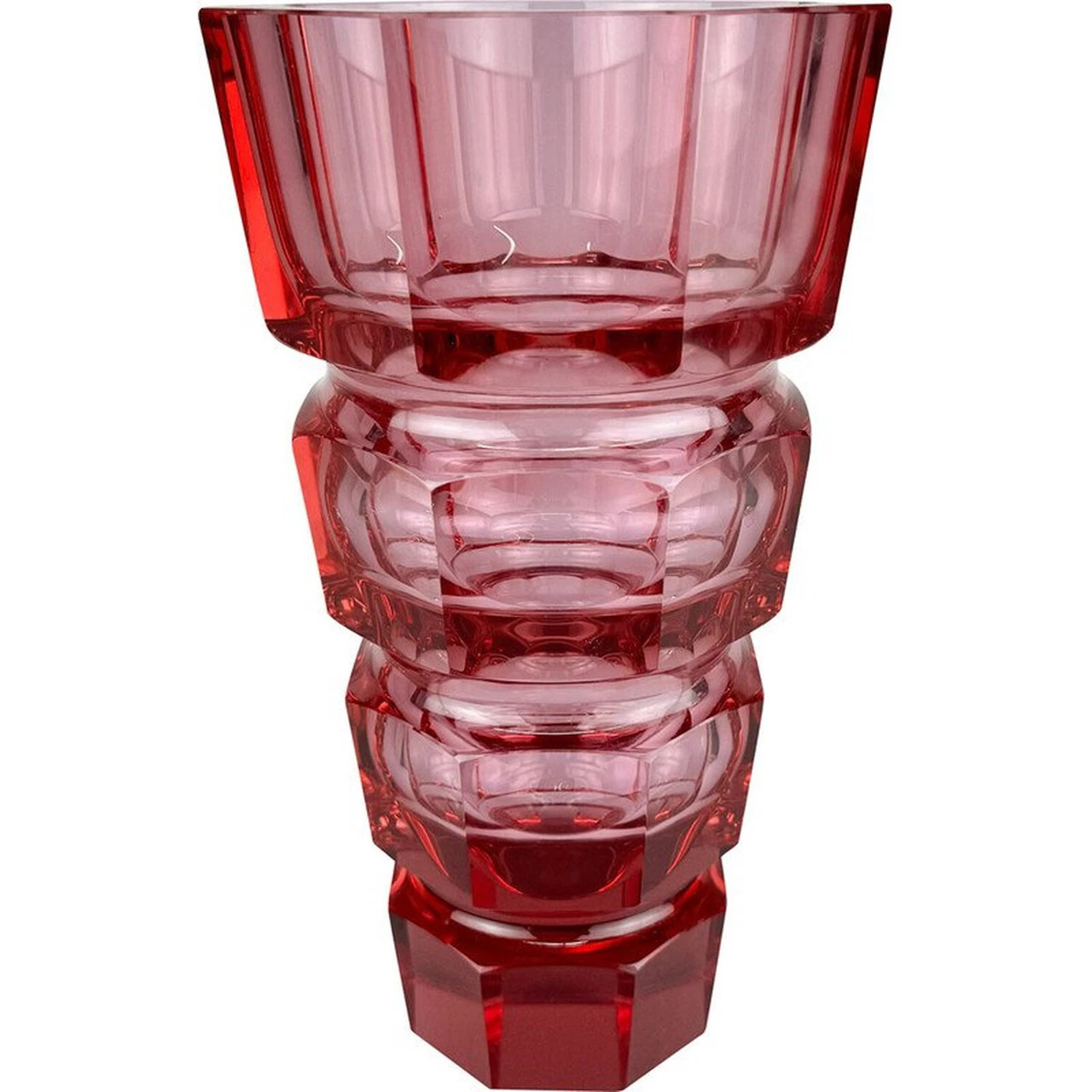 Crystal Vase from Moser, 1950s