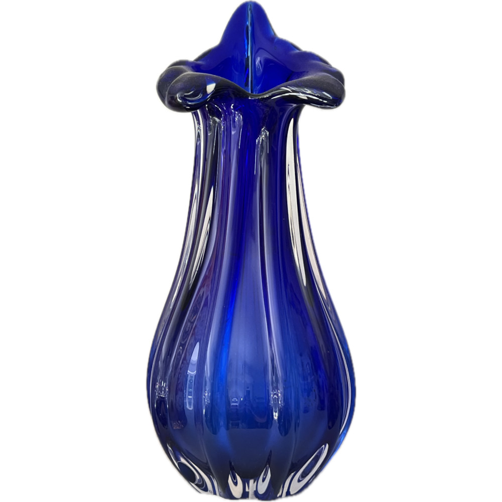 Murano Glass Vase Attributed to Flavio Poli, 1960s