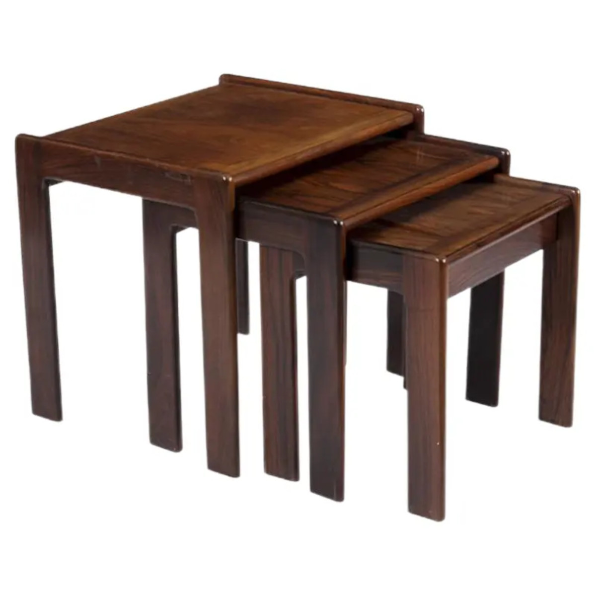 Nesting Tables by Svend Åge Madsen for Karl Lindegaard, 1970s, Set of 3