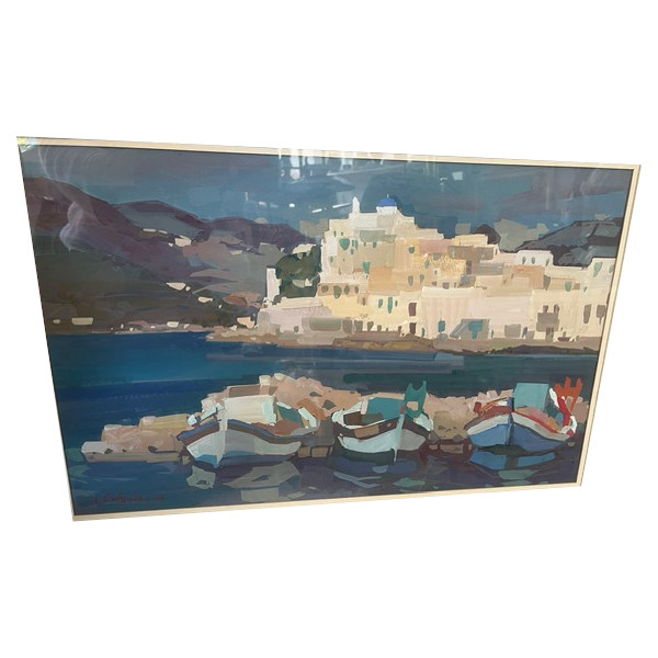 Paros – Painting by Pierre Bedros Aslanian