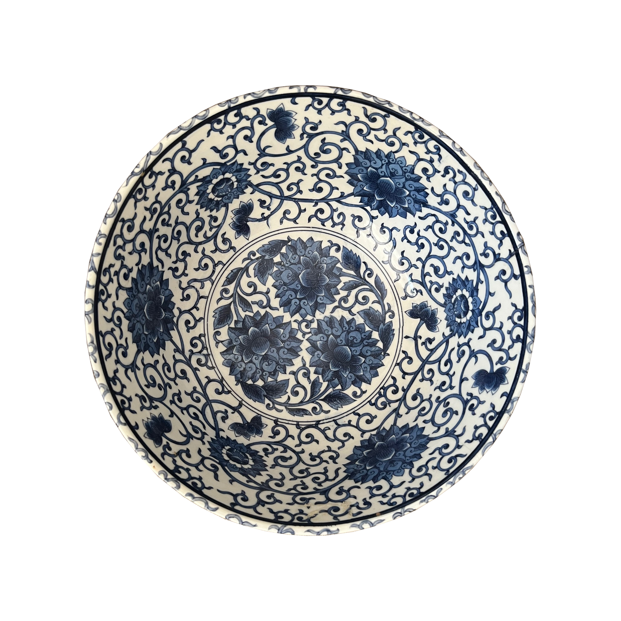 A Chinese Vintage Porcelain Bowl Blue White.