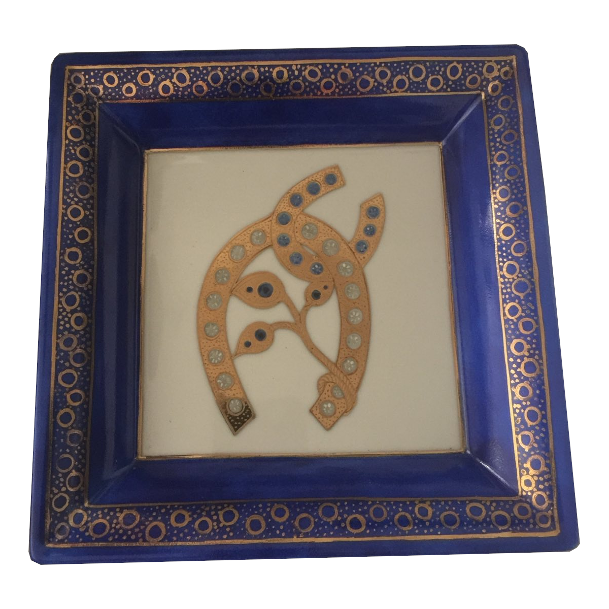 Vide-Poche Custom Made Hand Painted Porcelain Gift 18x18