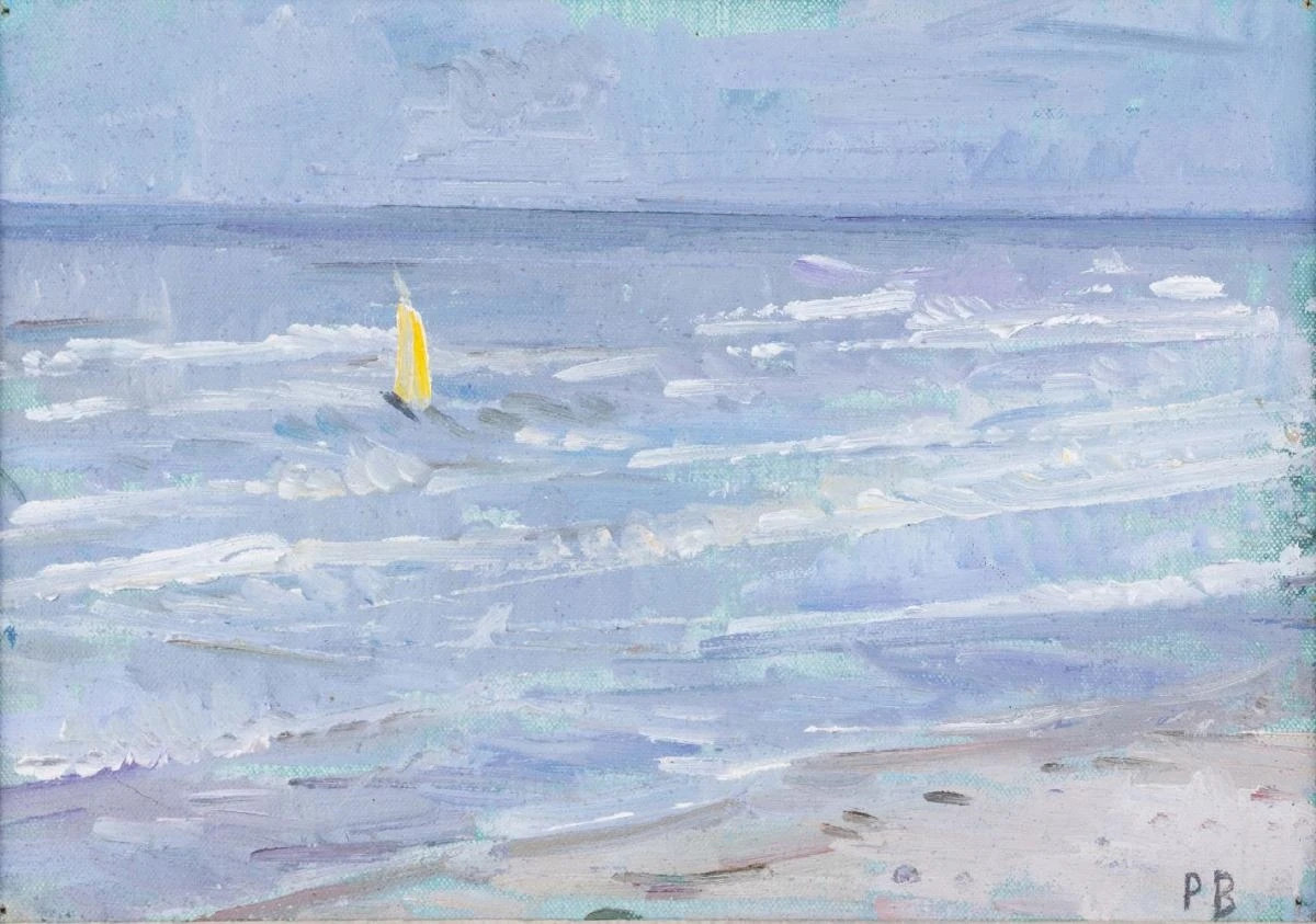 Paul Barton (British, 20th c.) – “Seascape with Boat”