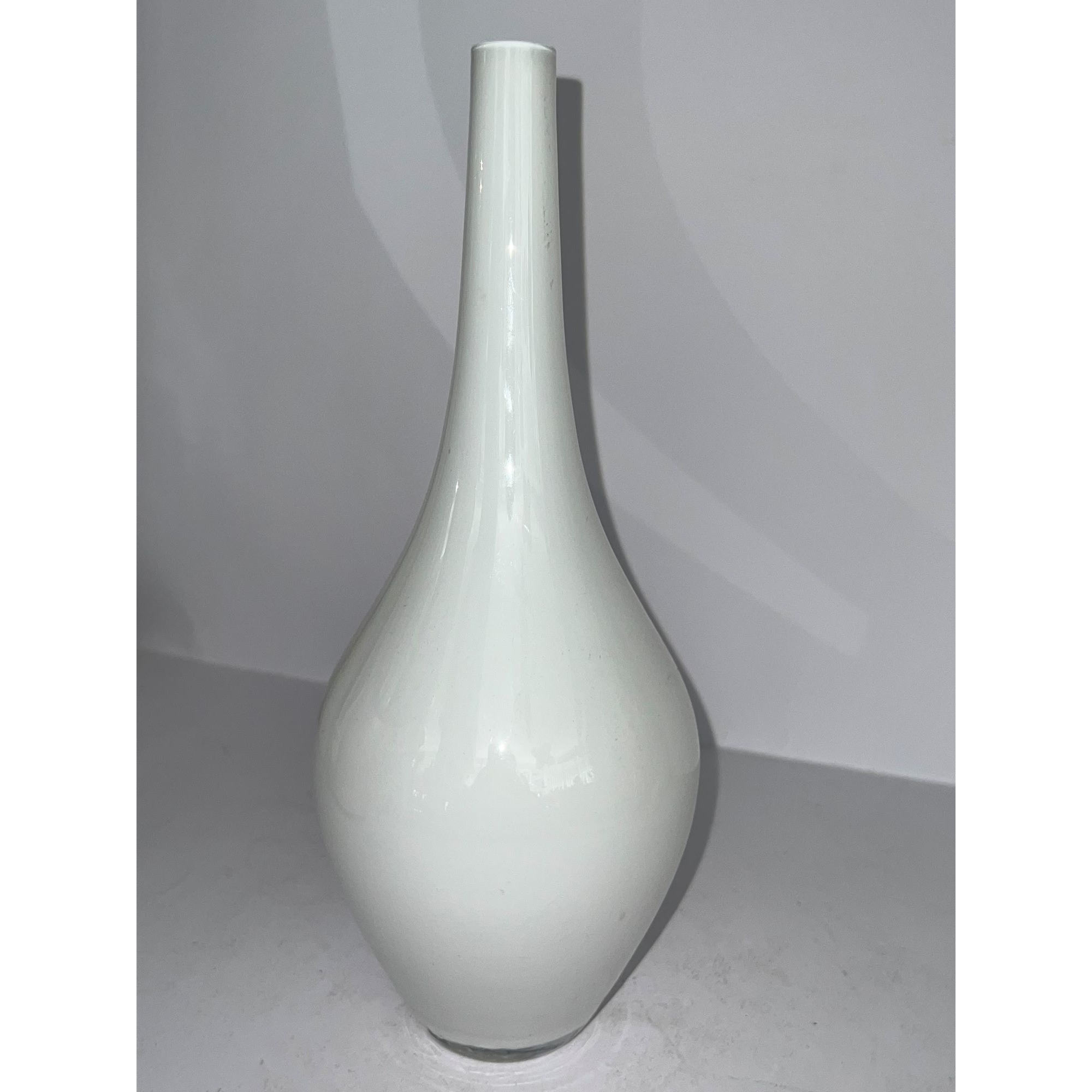 IKEA “Salong” White Tall Vase by Johanna Jelinek – Modernist Scandinavian Design