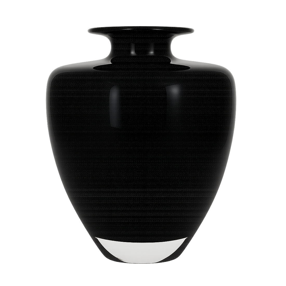 Kosta Boda Black Art Glass Vase by Kjell Engman