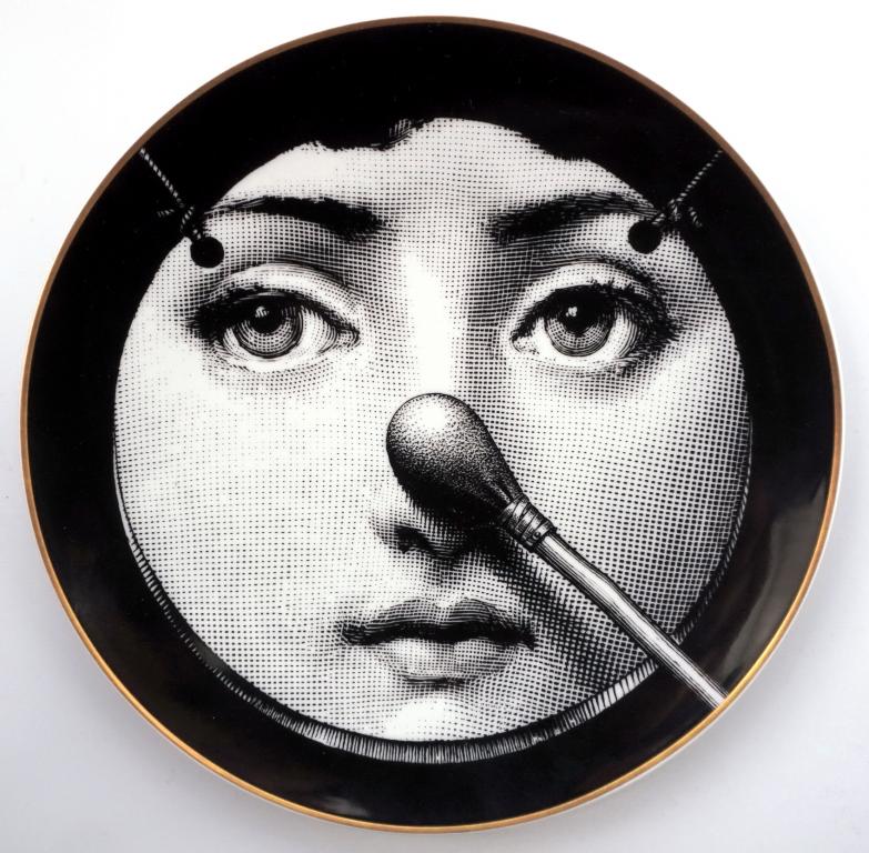Fornasetti for Rosenthal Wall plate Temi e Variazioni n.35