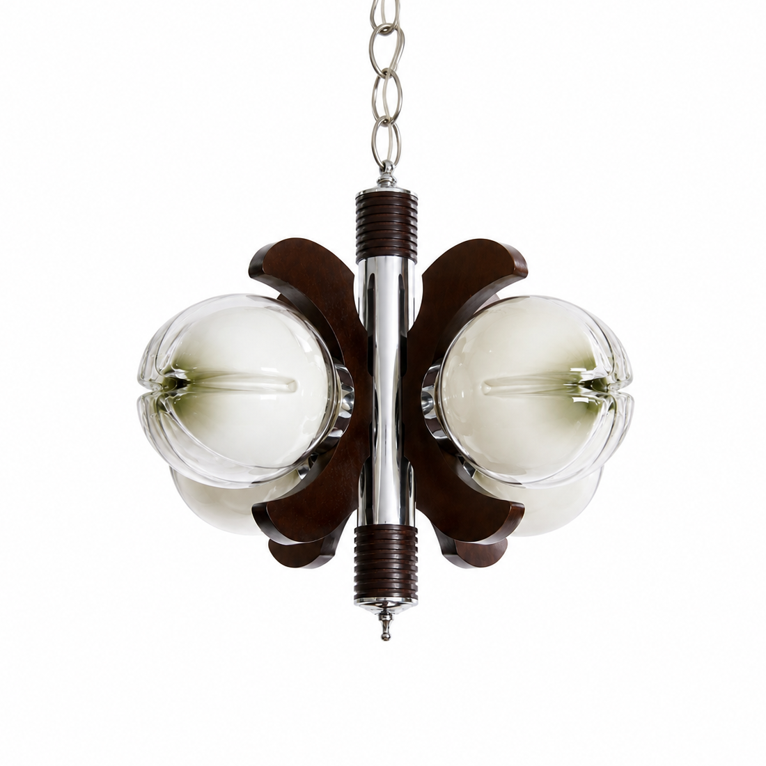 Italian Space Age Chandelier Attributed to Carlo Nason for A.V. Mazzega, 1970s